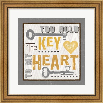 Framed Lock Your Love II Print