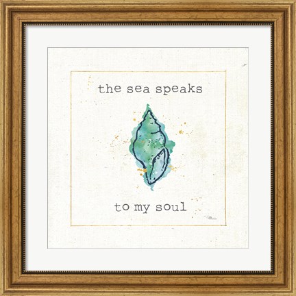 Framed Sea Treasures VI Print