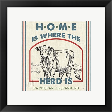 Framed Sweet Farmhouse IV Print