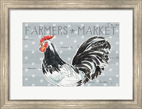 Framed Roosters Call I Print