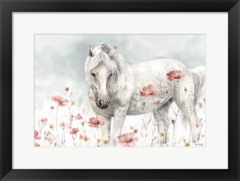 Framed Wild Horses II Print