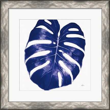 Framed Welcome to Paradise XIII Indigo Print