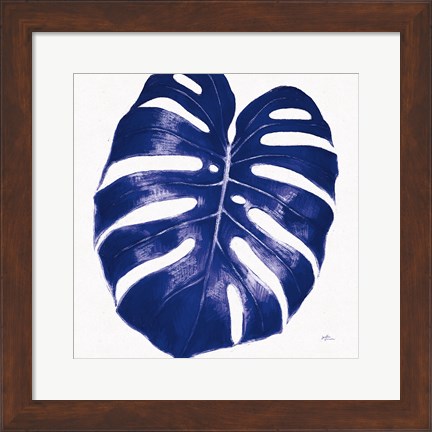 Framed Welcome to Paradise XIII Indigo Print