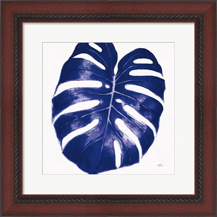 Framed Welcome to Paradise XIII Indigo Print