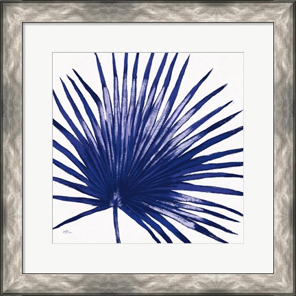 Framed Welcome to Paradise XVI Indigo Print