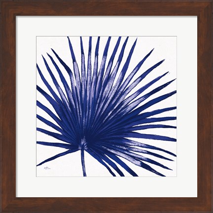 Framed Welcome to Paradise XVI Indigo Print