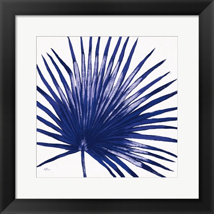 Framed Welcome to Paradise XVI Indigo Print