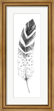 Framed Spirit Feather VII Print