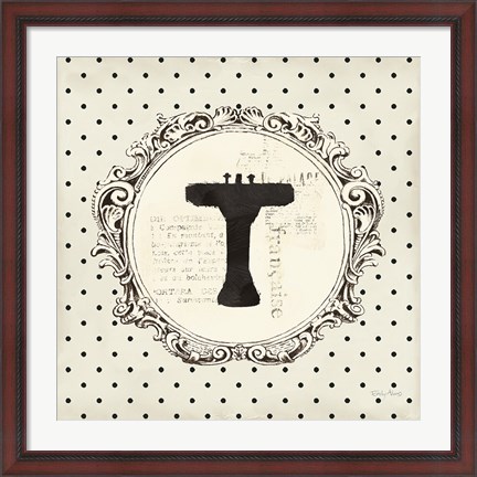 Framed Cartouche Sink Circle Print