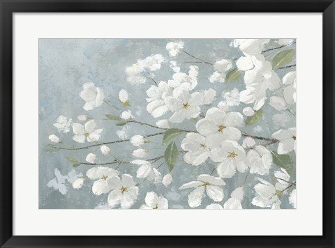 Framed Spring Beautiful Gray Print