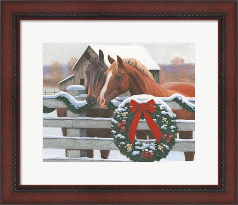 Framed Christmas in the Heartland II Print