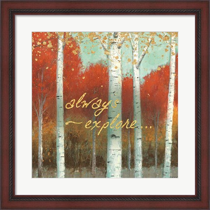 Framed Fall Promenade III Print