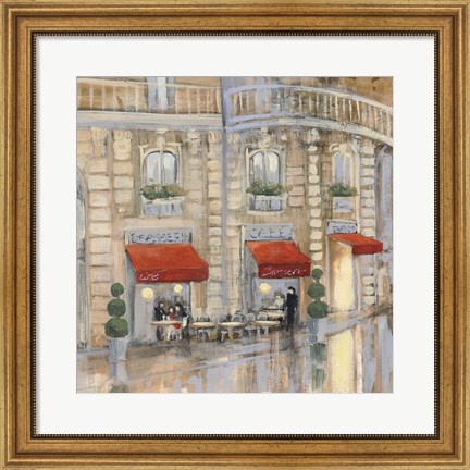 Framed Touring Paris Couple II Print