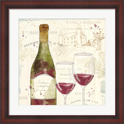 Framed Chateau Winery II Print