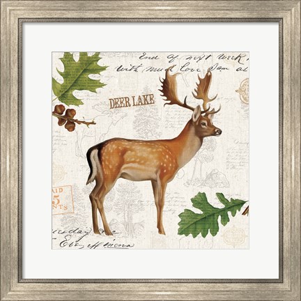 Framed Lodge Collage VII Print