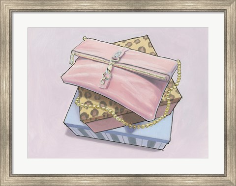 Framed City Shopping III Print