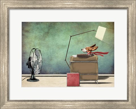 Framed Racing Dog Print