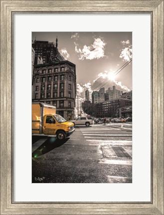 Framed Crosswalks of Manhattan I Print