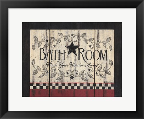 Framed Bathroom Print