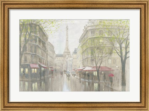 Framed Pale Impression of Paris Print