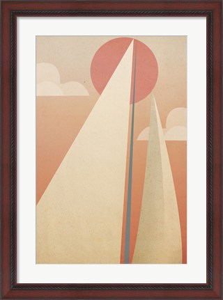 Framed Sails VI Print