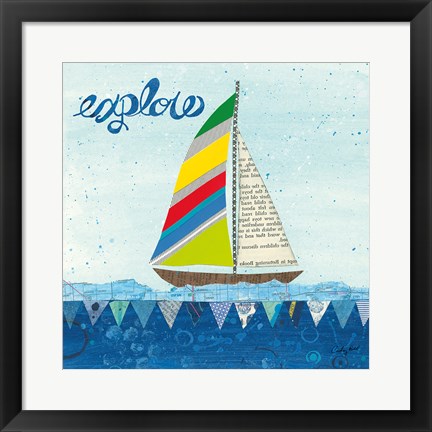 Framed Rainbow Spinnakers IV Print