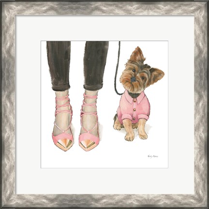 Framed Furry Fashion Friends III Print