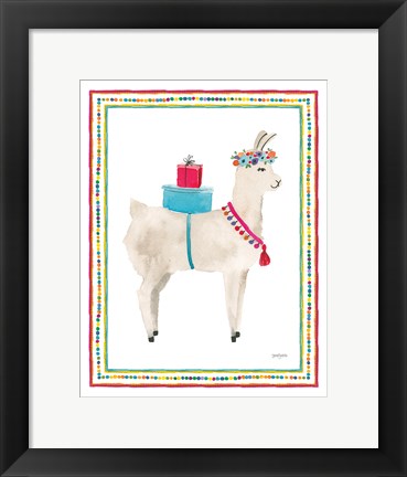 Framed La La Llama III Print