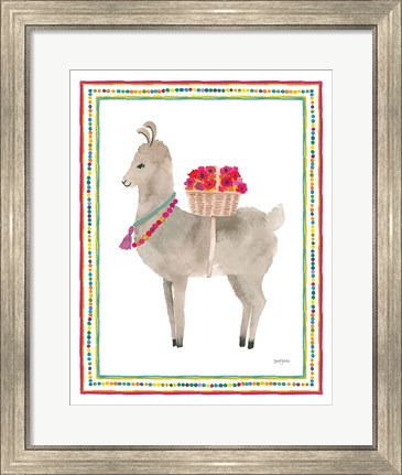 Framed La La Llama II Print