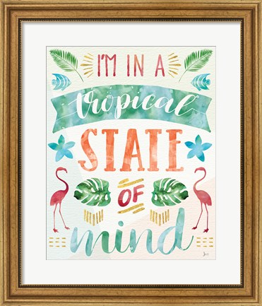 Framed Words of Paradise II Print