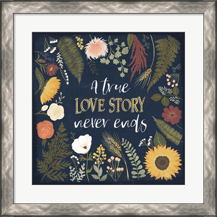 Framed Autumn Romance V Print