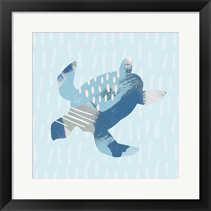 Framed Coastal Cool IV Print