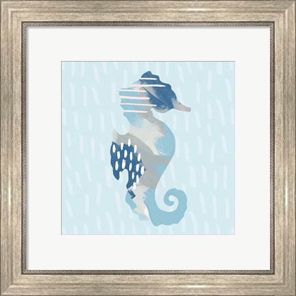 Framed Coastal Cool I Print