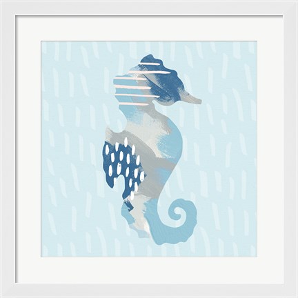 Framed Coastal Cool I Print