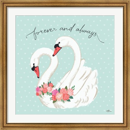 Framed Swan Lake VI Mint Print