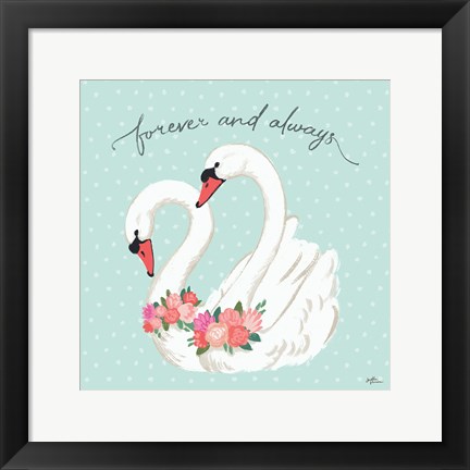 Framed Swan Lake VI Mint Print