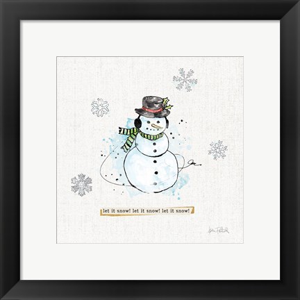 Framed Thoughtfully Frozen III Print
