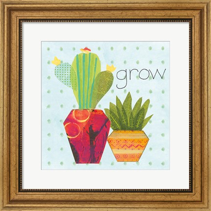 Framed Southwest Cactus II Print