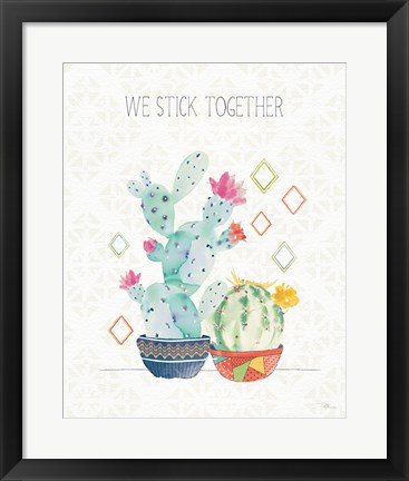 Framed Sweet Succulents IV Print