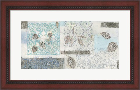 Framed Gracefully Blue V Print