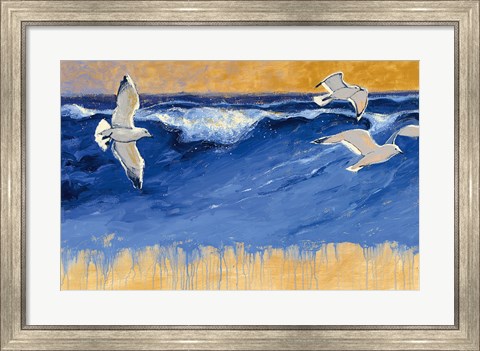 Framed Seagulls Print