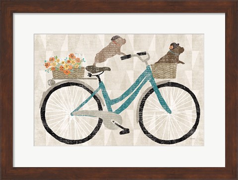 Framed Frenchie Ride Print