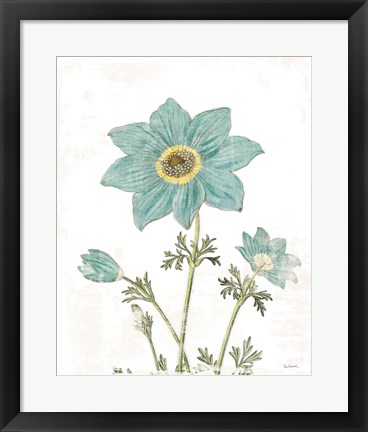 Framed Bloemen Boek III on White Print