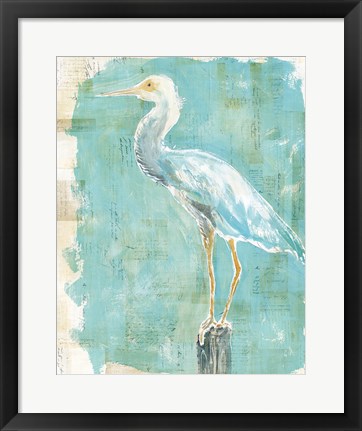 Framed Coastal Egret II Print