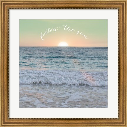 Framed Sunrise Dock Inspiration Print