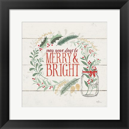 Framed Seasons Greetings II Print