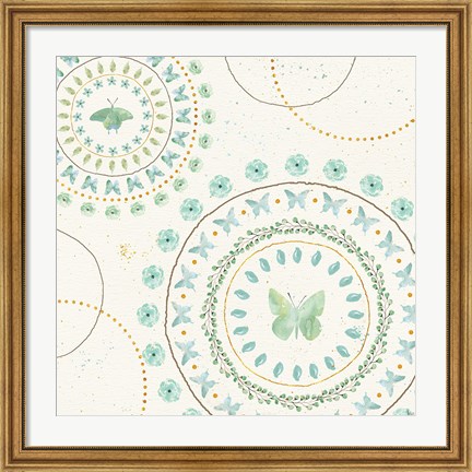 Framed Flutterby Blooms VII Print