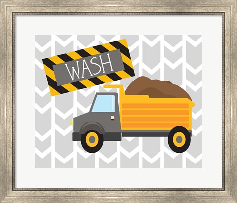 Framed Construction Wash Print