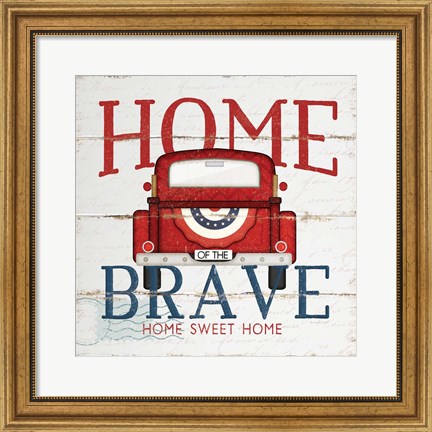 Framed Home of the Brave Print