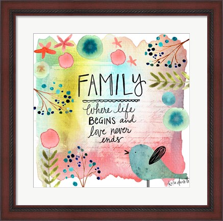 Framed Family Print